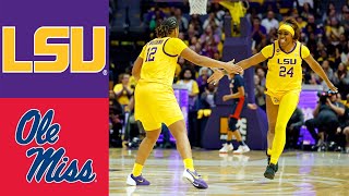 LSU vs Ole Miss Full Game Womens College Basketball 2025 [upl. by Kcirddehs]