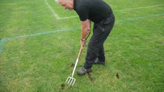 Repair a pitch following a match [upl. by Mallis]