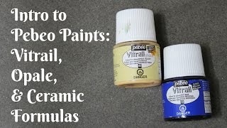 Pebeo Paints Vitrail Opale amp Ceramic Part 1 [upl. by Eido352]