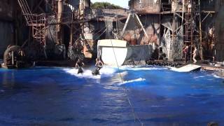 Waterworld Show  14 September 2012  Universal Studios Hollywood [upl. by Woodall]