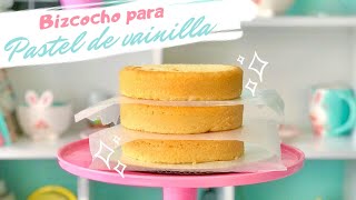 PASTEL de VAINILLA con ACEITE  BIZCOCHO de vainilla BÁSICO de REPOSTERÍA  NIVEL DELICIA [upl. by Clarine168]