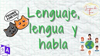 Diferencias entre Lenguaje Lengua y Habla [upl. by Llenej145]