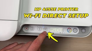 HP Deskjet 4155e Printer WiFi Direct Setup [upl. by Eralcyram]