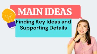 Finding the Main Idea and Supporting Details [upl. by Holtorf]