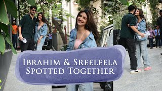 Ibrahim Ali Khan And Sreeleela Spotted Together  Sreeleela Bollywood Project [upl. by Hazen]