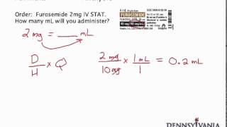 Dose Conversion 1  mg to mL Using Label [upl. by Aisined]