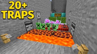 Minecraft 20 Ways To Make Trapsbedrock [upl. by Drake]