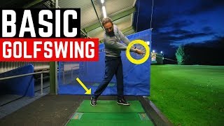 THE MOST BASIC GOLF SWING IN SLOW MOTION [upl. by Saidee]