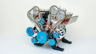 How to Build V8 Car Engine  Full Metal 8 Cylinder [upl. by Coleville]