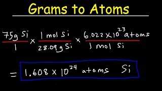 How To Convert Grams to Atoms  THE EASY WAY [upl. by Slocum]