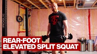 RearFoot Elevated Split Squat [upl. by Nomelihp]