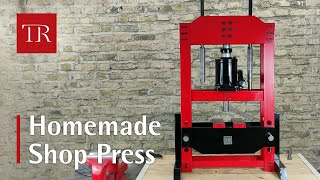 Homemade Hydraulic Shop Press  DIY Hydraulic Press [upl. by Ijok]