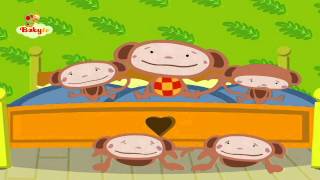 Cinco pequeños monos  BabyTV Español [upl. by Arat218]