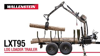 Wallenstein LXT95 Log Loader Trailer [upl. by Baron]