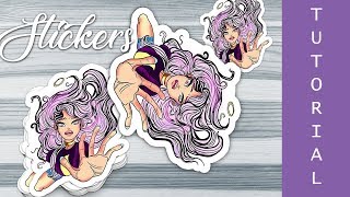 HOW TO CREATE OUTLINES FOR STICKERS  PHOTOSHOP TUTORIALS [upl. by Ruddy]