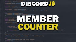 Code Your Own Discord Bot  Member Counter 2021 [upl. by Naoh]