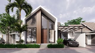 Sketchup House Design 16 11x9 meter Enscape 30 Realtime Rendering [upl. by Aisset]