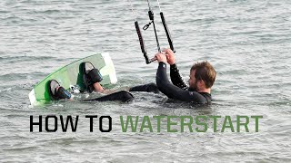 How to waterstart kitesurfing [upl. by Lolly]