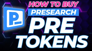 How To Buy Presearch Tokens 2022  PRE presearch token [upl. by Einnhoj700]