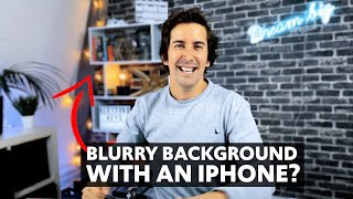 Blurry background Video ON AN IPHONE Its now possible [upl. by Esilram]