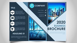 How to make a Brochure in PowerPoint  Print Ready design [upl. by Ecinrahs]