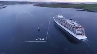 Lerwick Harbour flythrough Shetland Islands [upl. by Ymeon192]