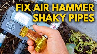 How to Fix Water Hammer in Irrigation Systems  Easy DIY Solution [upl. by Clute]