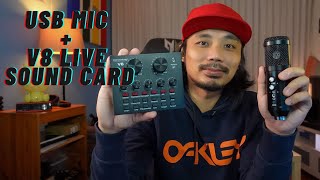 Paano Paganahin Ang USB Mic with V8 Soundcard  Tutorial Tagalog [upl. by Hajin948]