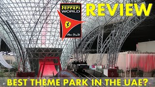 Ferrari World Abu Dhabi Review Home of the Worlds Fastest Roller Coaster  Best Park in the UAE [upl. by Ayerim485]