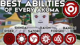 The BEST Abilities Of EVERY AKUMA BLOODLINE In Shindo Life [upl. by Ardnasak]