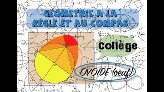 Tracer un Ovoïde oeuf  Géométrie collège [upl. by Lehacim47]