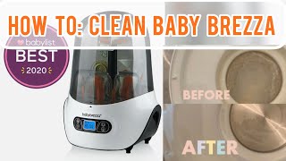 HOW TO Clean Baby Brezza Bottle Sterilizer in 10 Minutes [upl. by Junji]