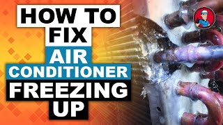 How to Fix Air Conditioner Freezing Up  HVAC Training 101 [upl. by Henryetta]