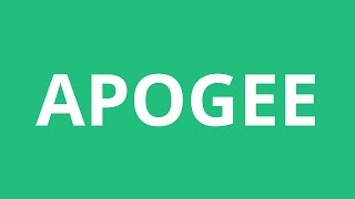 How To Pronounce Apogee  Pronunciation Academy [upl. by Granger283]