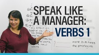 Speak like a Manager Verbs 1 [upl. by Polash]