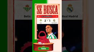 REAL MADRID PIERDE OTRA VEZ vs REAL BETIS 1 a 2 en La Liga 2025 Antony Real Sociedad Copa del Rey [upl. by Ricker]