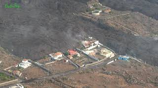 La Palma Lava getting closer to Ocean 4K Drone 131021 [upl. by Otti]