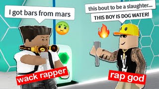 ROBLOX RAP BATTLES but im a RAP GOD [upl. by Dercy]