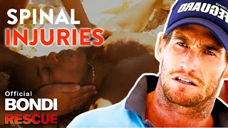 WORST Spinal Injuries on Bondi Rescue [upl. by Imray591]