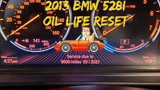 How to Reset the Oil Life on a 2013 BMW 528i [upl. by Laban880]