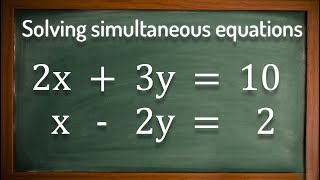 Simultaneous Equations explained step by step  GCSE Maths [upl. by Harleigh]