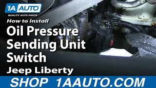 How to Replace Oil Pressure Switch 0312 Jeep Liberty [upl. by Winny]