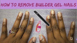 How To Remove Builder Gel nails  IBD Builder Gel nail removal [upl. by Stockton626]