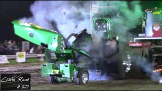 MASSIVE Tractor Pulling Engine Explosion 2020 [upl. by Hartzel831]