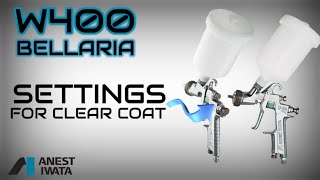 IWATA W400 BELLARIA Gun Settings [upl. by Nairde]