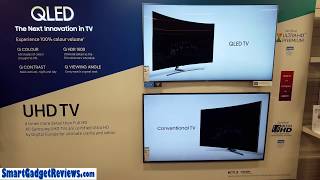 UHD vs QLED 4K TV Picture Comparison Video  Samsung Crystal [upl. by Irol]