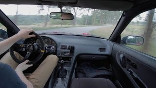 Stock Nissan S13 200SX CA18DET onboard [upl. by Ignaz]