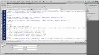 7  Introduction to Dreamweaver Tutorial CS5 [upl. by Airednaxela]