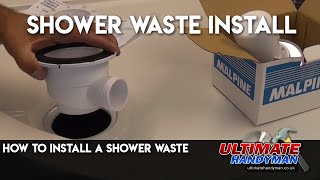 How to install a shower waste [upl. by Dieterich]