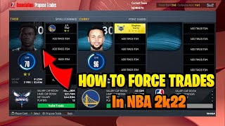 Still Works How To Force Trades In NBA 2K23 Next Gen My League  NBA 2k Tutorial [upl. by Ahseinar593]